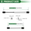 Motoforti Universal Lift Support Struts Lift Support Shocks 10"/254mm 35lbs/160N/16kg Silver Tone