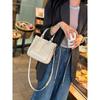 2026 Spring/Summer Women's Genuine Leather Crossbody Tote - Single-Shoulder Square Handheld Commuter Bag