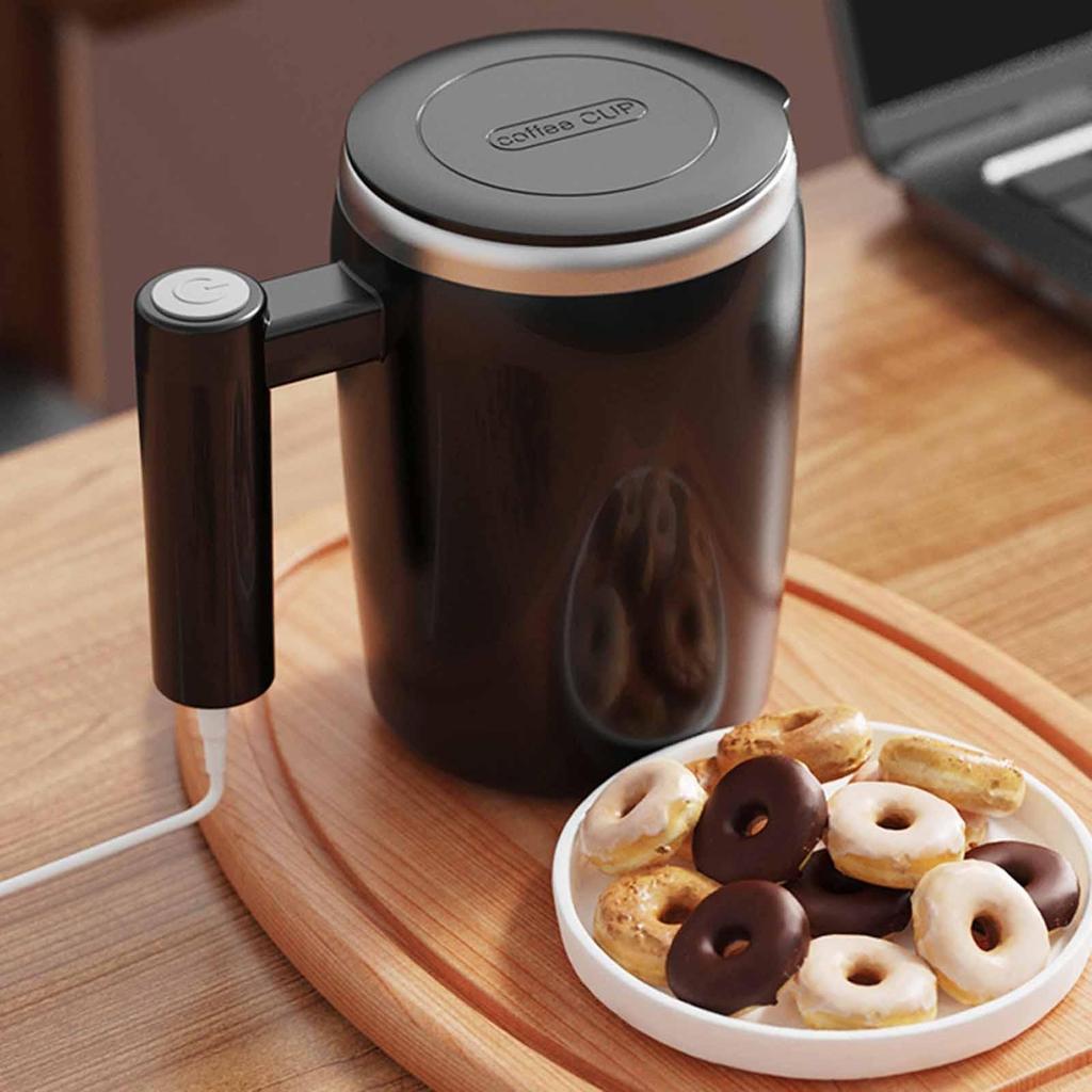Automatic Stirring Mug 400ml/14oz Rechargeable Rotating Automatic Mixing Cup for Tea Women and Men Protein Drinks Travel