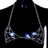 Stonefans Sexy Mesh Chest Chain Jewelry Bra Harness For Women Rhinestone Crystal Bralette Underwear Bra Chain Bikini Accessories