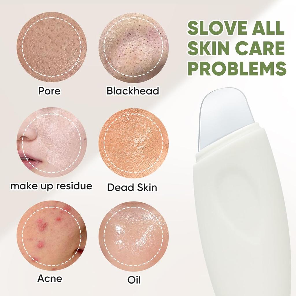 Blackhead Remover Tool, Face Spatula Skin Scrubber Facial Pore Cleaner Skin Care Tool Black Head Remover for Face Nose