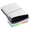 Supporto Orizzontale con Luce LED RGB per Console PS5 Slim, Supporto Accessori con 14 Modalità di Luce e Porte USB a 4 Porte