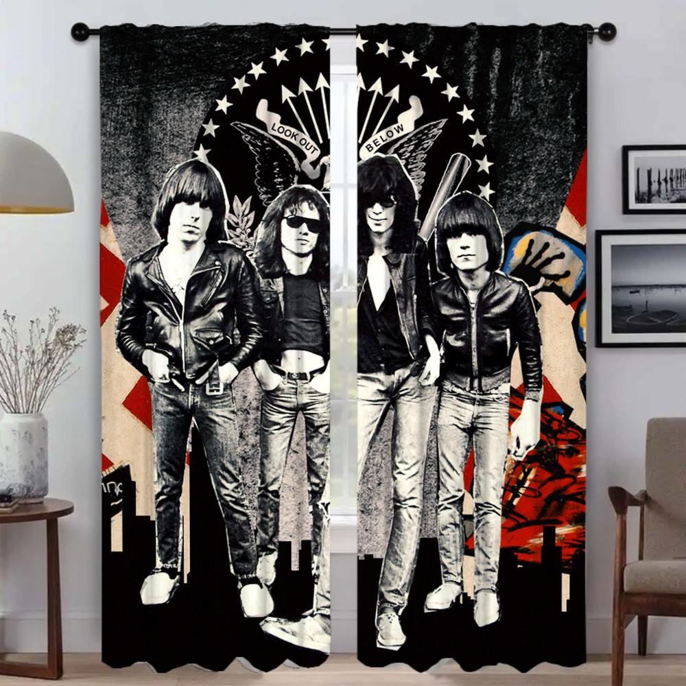 Partition Ramones Modern Living Room Curtains for Camera Shades Home Interior Curtains 2 Pieces Tulle for Bedroom Window Curtain