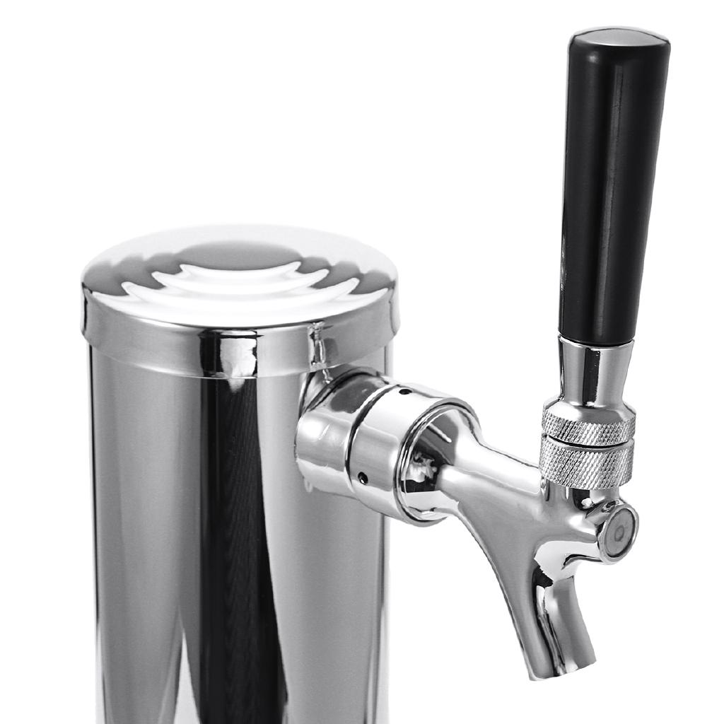 201 Stainless Steel Beer Dispenser Summer Juice Beer Draft Single Dispenser Faucet Tap Drinking Tower Bar Tools SIlver Barware Beer Keg SIlver