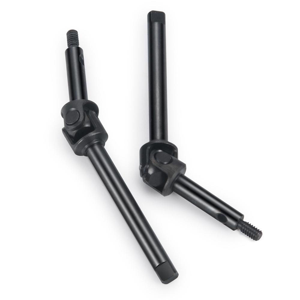 YEAHRUN 2PCS Steel CVD Front Axle Drive Shaft 48.5/52.5mm for 1:24 RC Crawler Car Axial SCX24 All Series Upgraded Parts