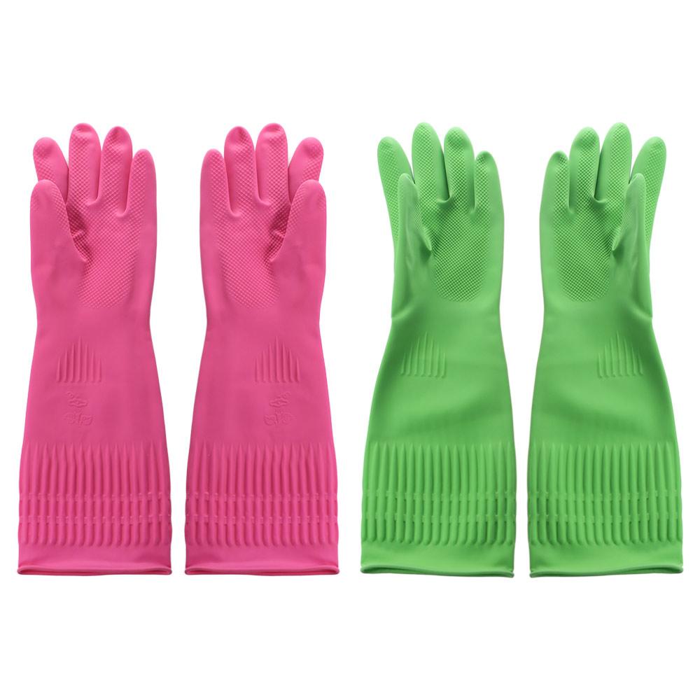 Protective Kitchen Dishwashing Repeatable Rubber Gloves Household Cleaning Gloves Cleaning Tool