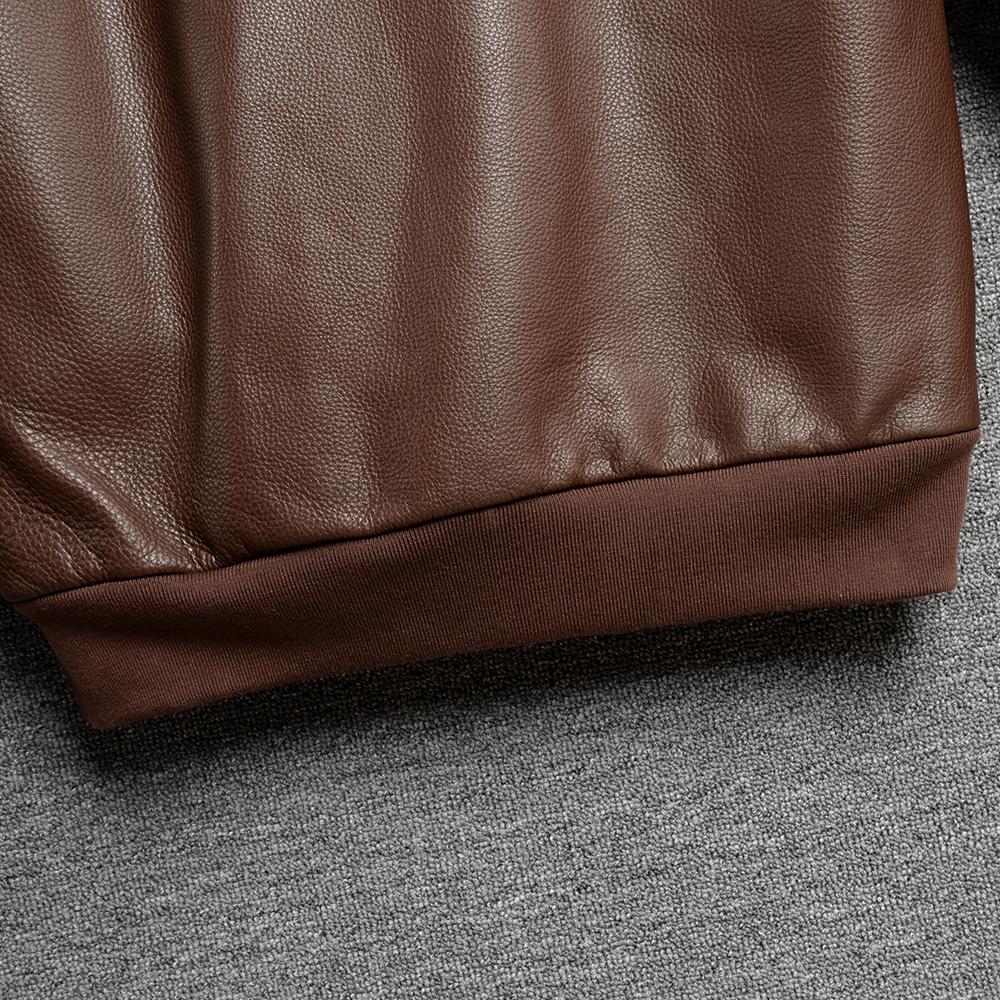 Men's Leather Jacket Genuine Cow A2 Flight Suit Man Aviator Bomber Coat Men Cow hide Leather Jackets Spring Autumn
