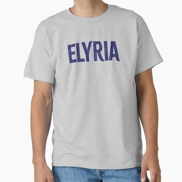 Elyria Block Letter Type City Name Classic TShi Made In UsaAus TShirt S2xl S