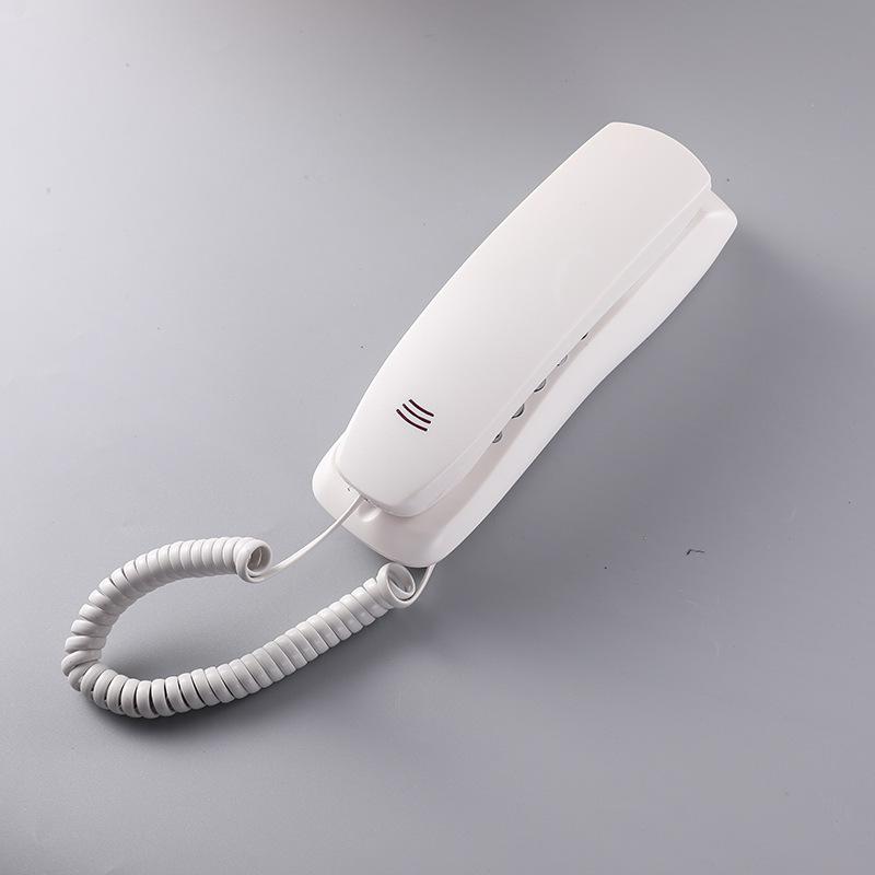 Neutral Color Compact Wall-Mounted Hotel Telephone with Keypad for Elevators