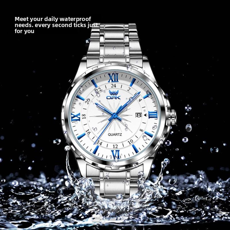 OPK Waterproof Luminous Men's Watch Luxury Watch Business Personality Quartz Men's Watch