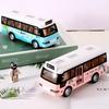 School Bus Toys Cars Die Cast Metal Little Cars City Bus With Sound And Light Up Friction Powered Cars Play Toys Gift For Kids
