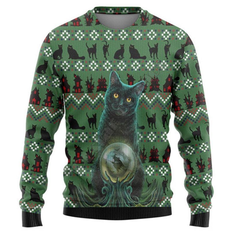 

Весенний мужской свитшот с длинными рукавами, стиль 3D цифровая печать, свободный, с круглым вырезом, пуловер 5XL