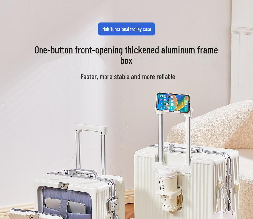 Yongsheng 20" Aluminum Frame Cabin Trolley with Anti-Fall Lock