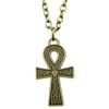 Betendes Kreuz Religiöses Amulett Anhänger Antike Bronze Metall Freund Halskette Neuankunft Geschenk