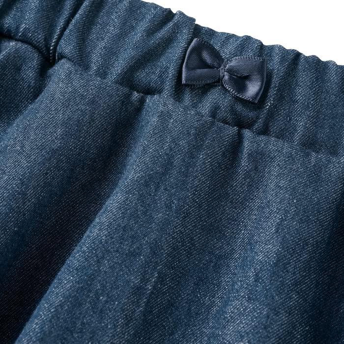 MIKIHOUSE HOT BISCUITS Skirted Pants 110cm Navy x Gray 73-3205-570