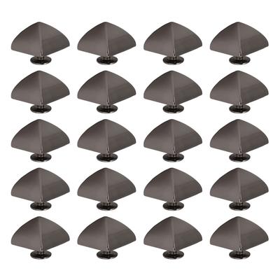 20 Sätze Quadratische Spitznieten-Set Zinklegierung Pyramide Punk Lederwaren Taschen Reparatursets für