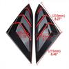 Window Side Louvers Vent Black &Red Accessories For Honda Civic Seden 2016-2021+