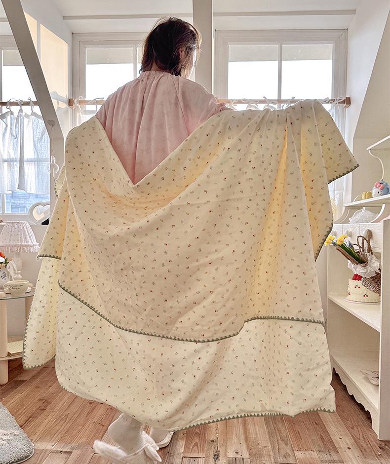 Children's Pure Cotton Double Layer Gauze Summer Blanket & Cooling Quilt