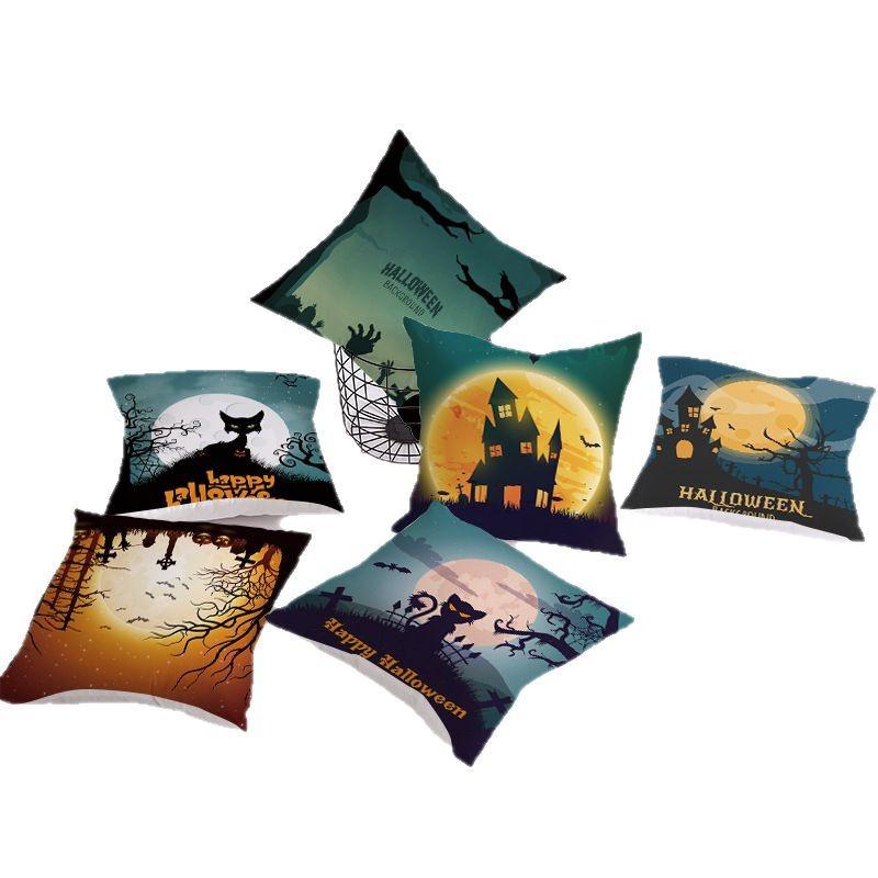Pillow Covers Halloween Day Home Sofa Cushion Covers Office Supplies