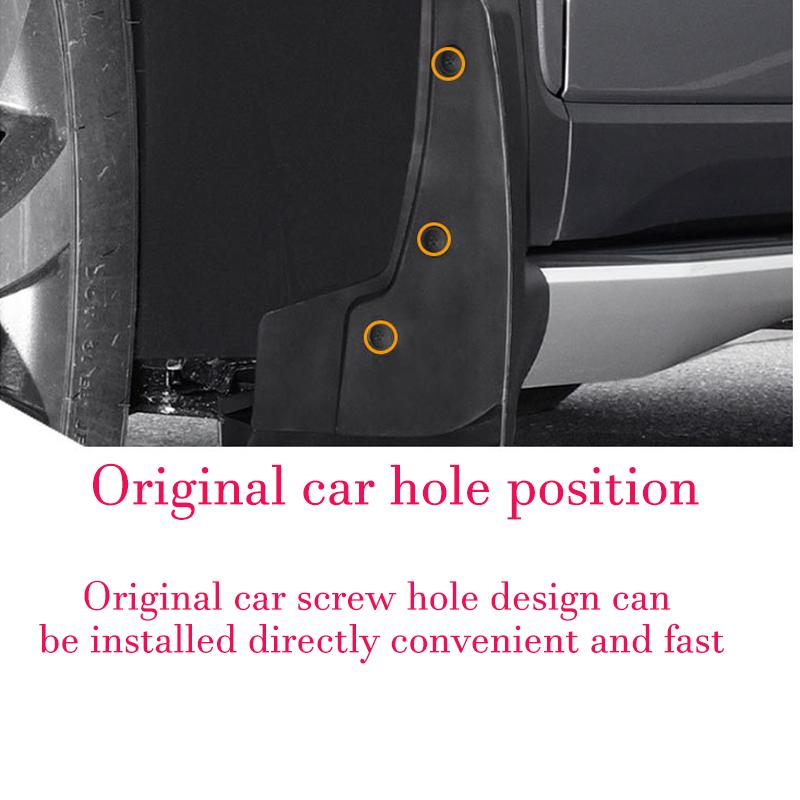 For MG HS Luxury HS PHEV 2024~2026 2025 Car Wheel Mudguard Flaps Mud Skin Cover Guards Fender Splash Parts Accessories 4PCS