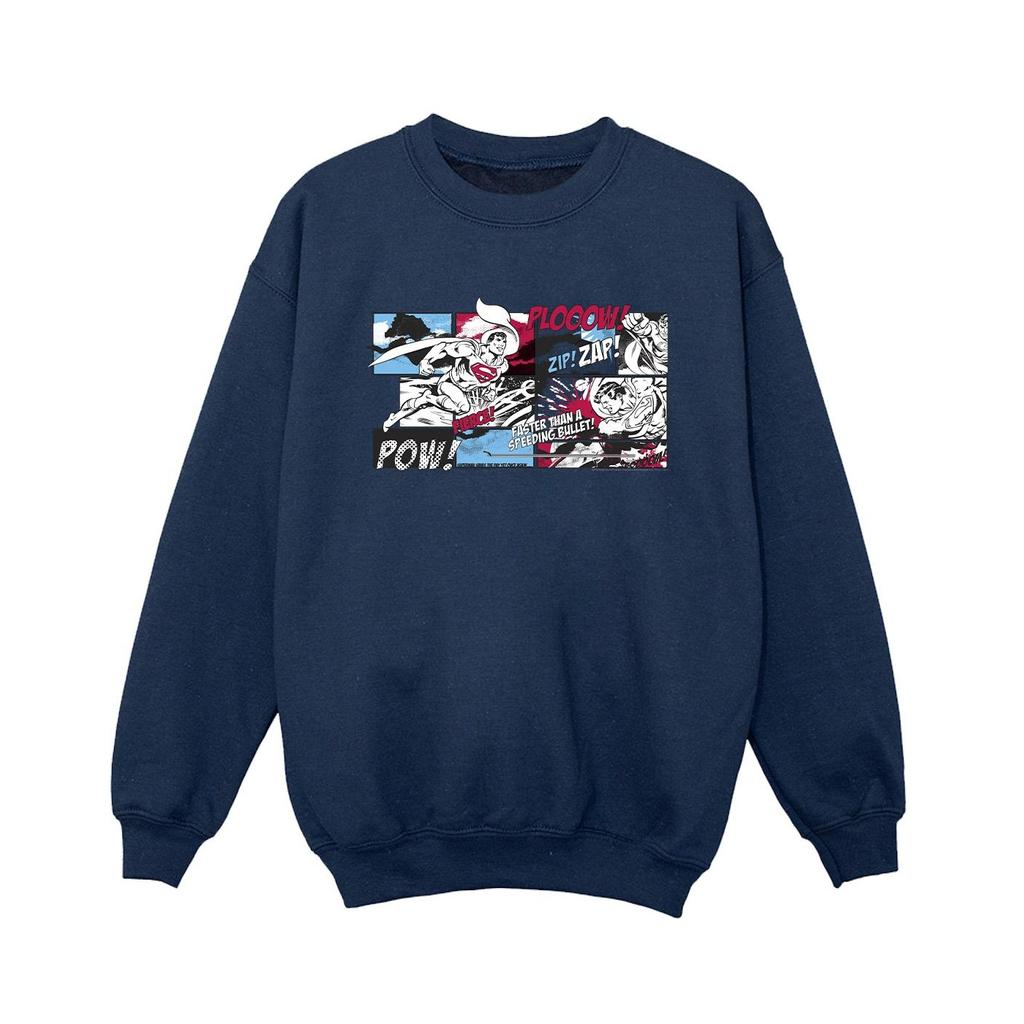 DC Comics Boys Superman Comic Strip Sweatshirt