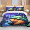 Funny Capybara Printed Bedding Set 1 Quilt Cover 2 Pillowcases Surprise Bedding For Boys And Girls Multiple Sizes Fast Shipping