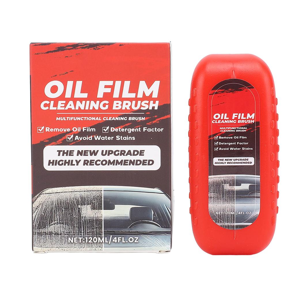 2pcs 120ml Oil Film Cleaner Improves Clarity Prevents Rain and Fog Glass Cleaning Board for Windscreen Side Window
