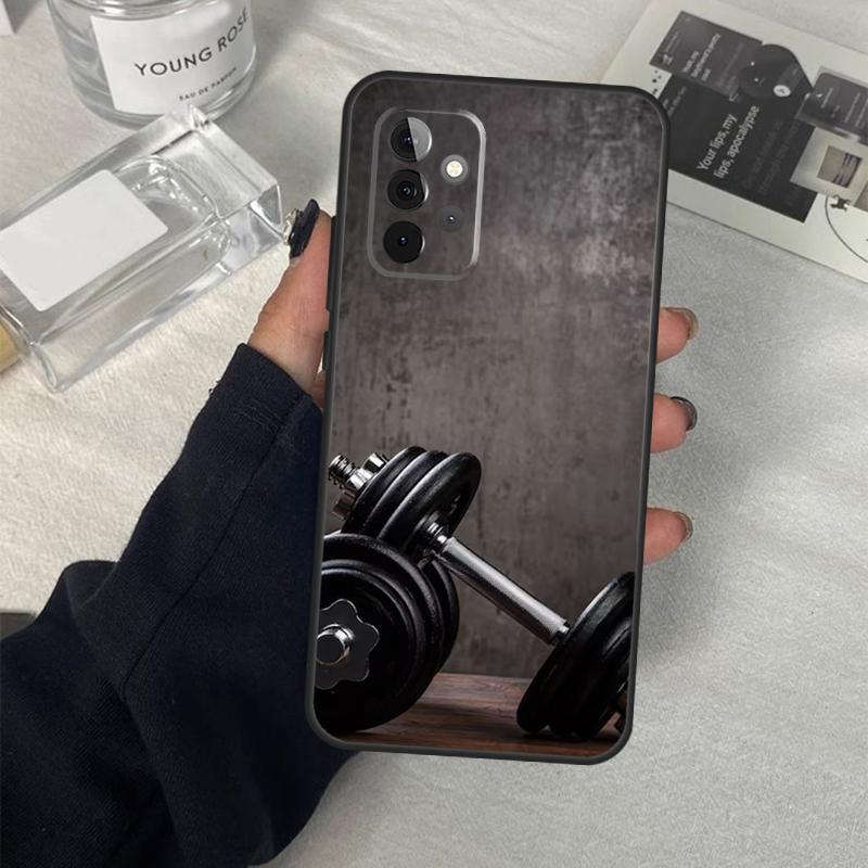 Bodybuilding Gym Fitness Phone Case For Samsung Galaxy A34 A54 A14 A13 A23 A33 A53 A73 A52 A42 A32 A22 A12 A51 A71