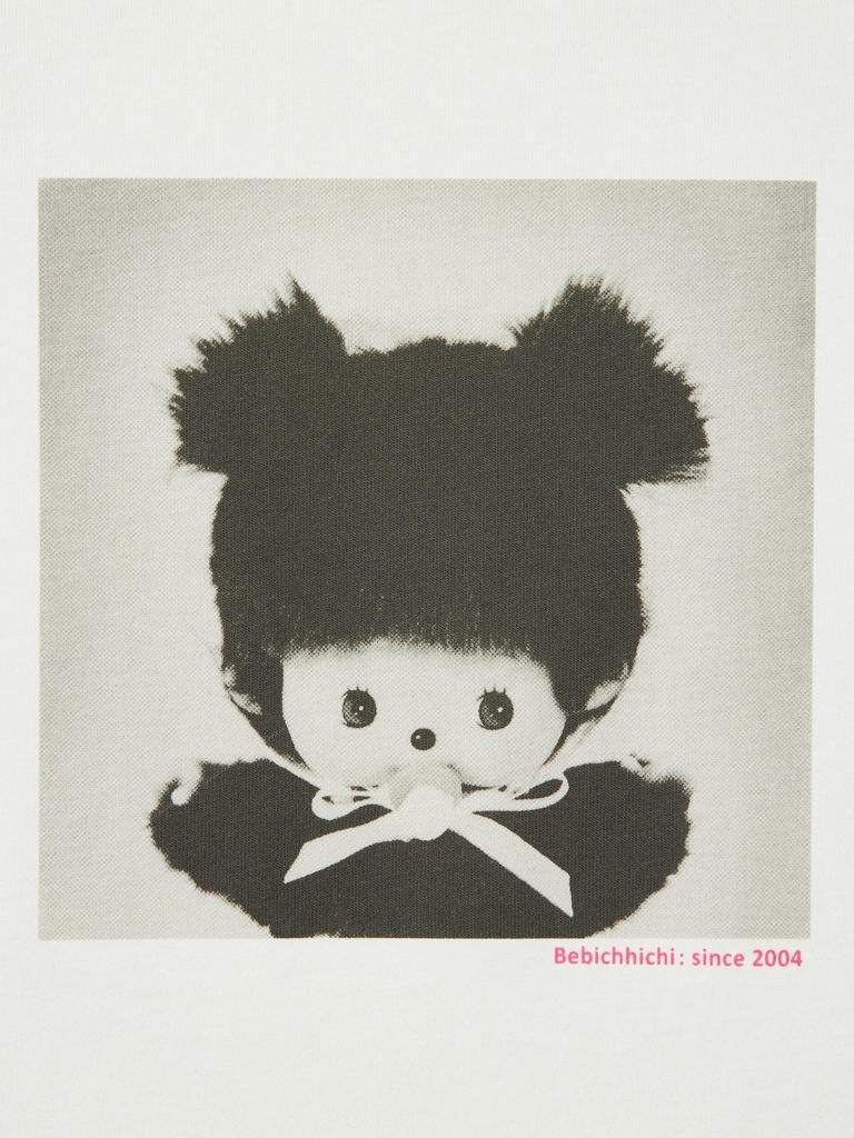 UNIQLO 488927 Monchhichi UT Relax Fit T-Shirt NATURAL Women Japan Limited Tee