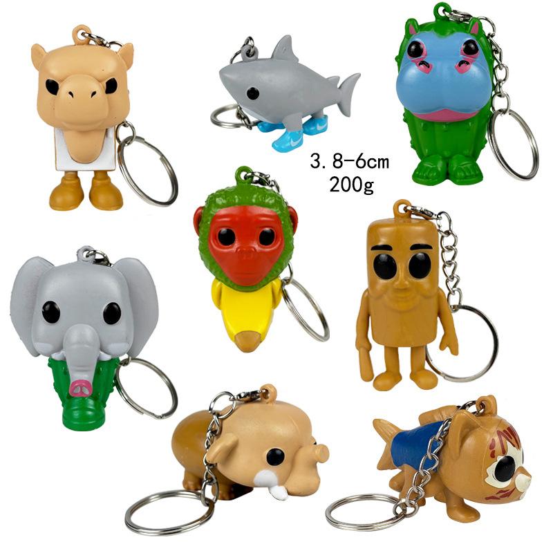 Tung Tung Sahur Conjunto de Figuras de Anime 3D Monstro Híbrido Criativo Brinquedo Modelo Decoração Presente para Crianças Estátua Miniatura de PVC Colecionável