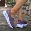 Women's Multi-color Breathable Slip-on Thick-soled Sports Shoes Lightweight and Non-slip, Comfortable and Casual, Suitable for Daily Walking Shoes