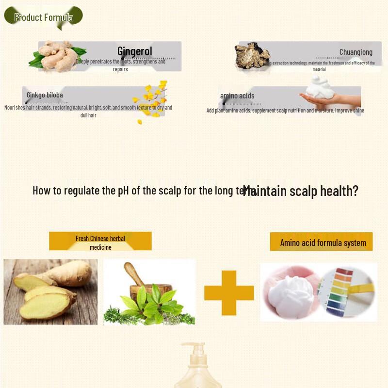 BaWang Ginger Strengthening Repair Amino Acid Shampoo