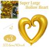 36 Zoll Haken-Liebe Aluminiumfolienballon Herzförmiger Aluminiumfolienballon Valentinstag Jubiläum Geburtstag Dekoration