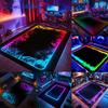 2D Gaming Mats Bedroom Rug Gamer Carpet Non-slip Wear-resistant Living Room Floor Mat Laser Light Large Size Study Rug