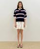SINOON Sinoon Striped Polo Knit (Navy)