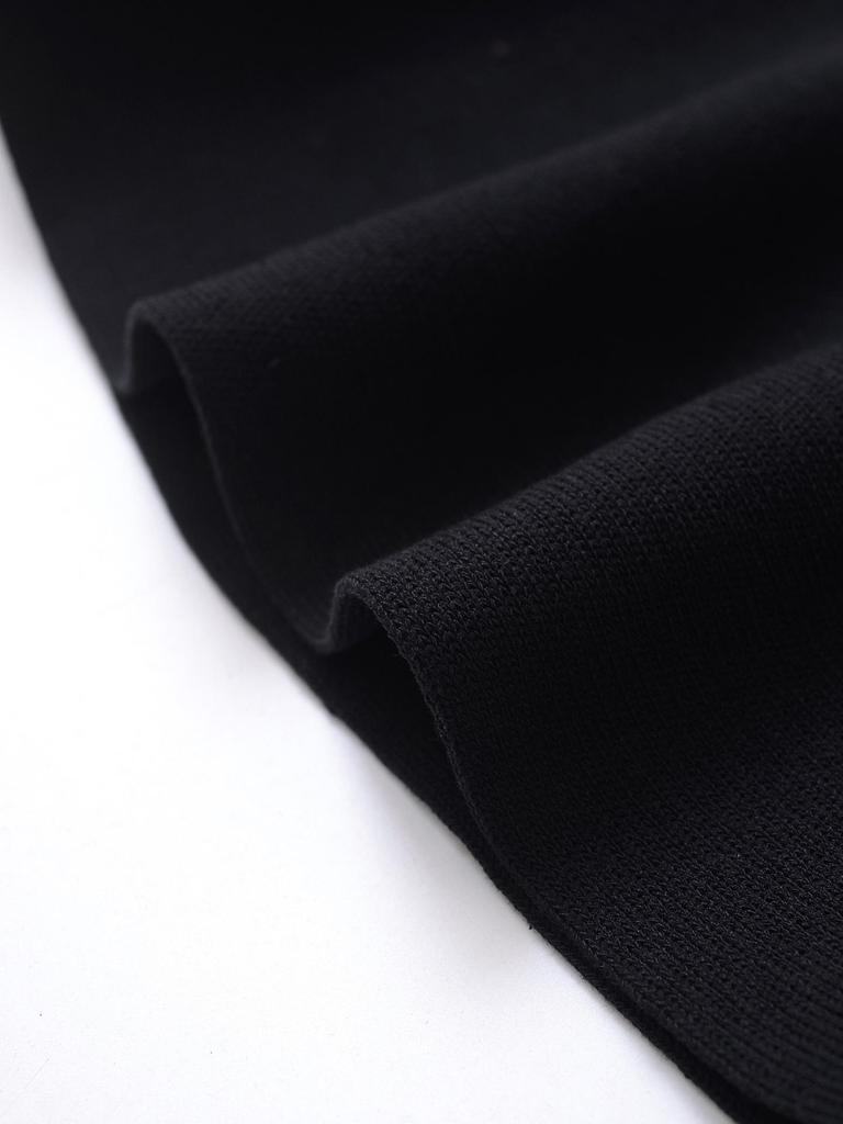 2025 Winter Women's Simple Knit Cardigan & Short Skirt Hem - European & American Style Fashion