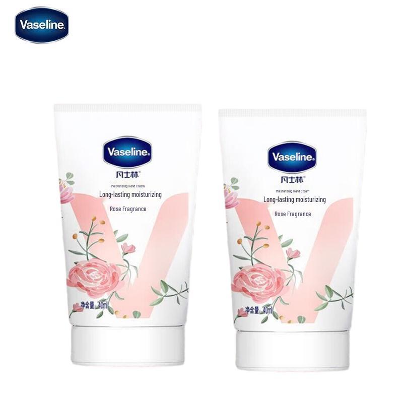 Vaseline Rose Scent Moisturizing Hand Cream (40ml x 2)