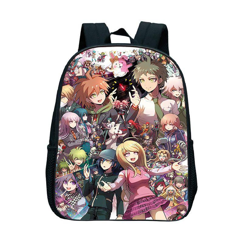 Sac à dos imprimé anime Danganronpa Imperméable Grande capacité Léger Portable Parfait pour l'école et les voyages