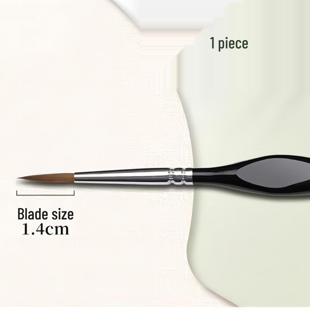 Set Pennelli Liner Triangolari Pelo di Lupo - Set da 11 Pezzi Pennelli Ultra-fini in Nylon per Acquerello e Contornatura