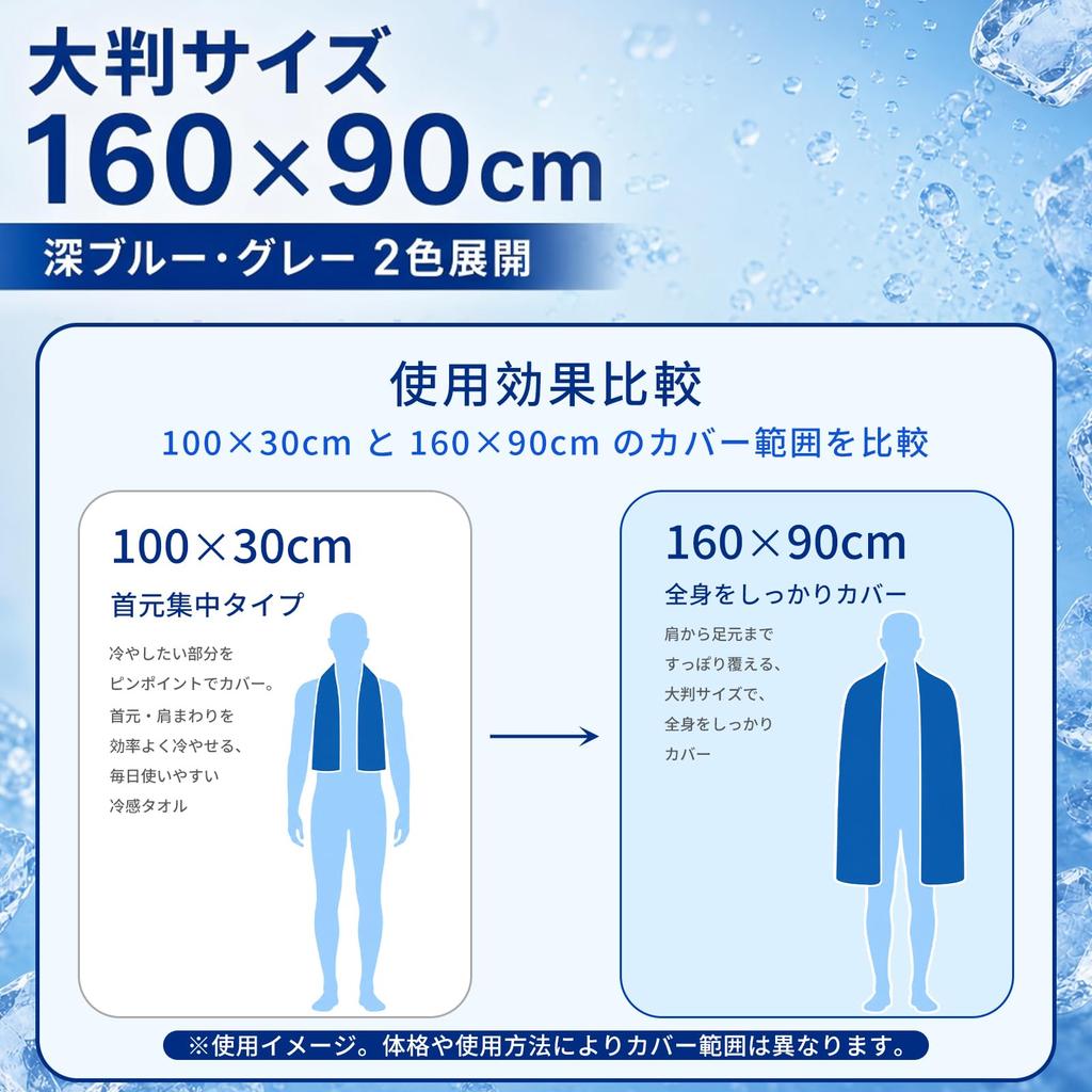 LINECY Cooling Towel Temperature Antibacterial and Deodorizing Cool Towel UV Cut Large 30x100cm Cooling Towel Super Absorbent Neck Cooling Item