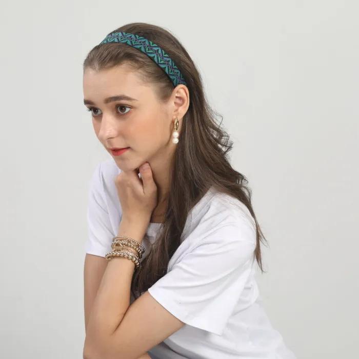 LALA African Pattern Hairband P-BLACK