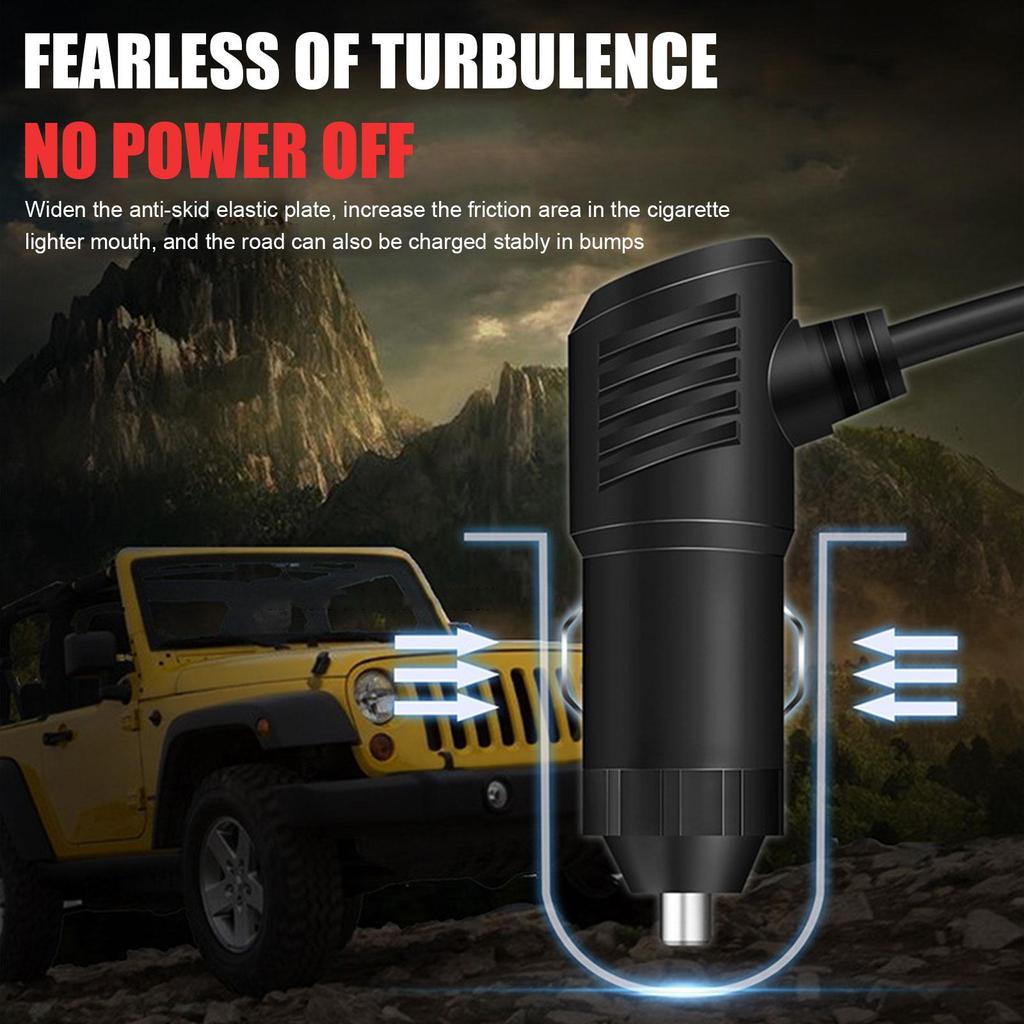 3 In 1 Dual USB 120W Socket Car Cigarette Lighter Adapte 12V 24V Splitter LED Fast Charger Plug Adapter For IPhone GPS Dash T4R9