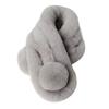 Faux Rabbit Fur Plush Cross Scarf Thicken Double-sided Neck Cover Shawl  Women Girls