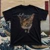 Deftones Around The Fur Katze Vintage Design Schwarzes T-Shirt S-