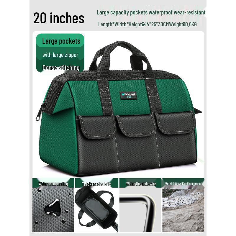 Canvas Handheld Tool Bag - Portable & Durable Electrician's Multi-functional Storage