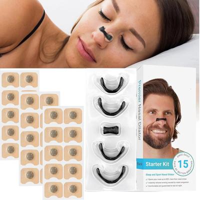 Sport Nasal Breathing Dilator Kits  Sleep Nasal Strips Nose Breathe Better Sleeping Anti Snoring Magnetic Nose Clip Nasal Strips