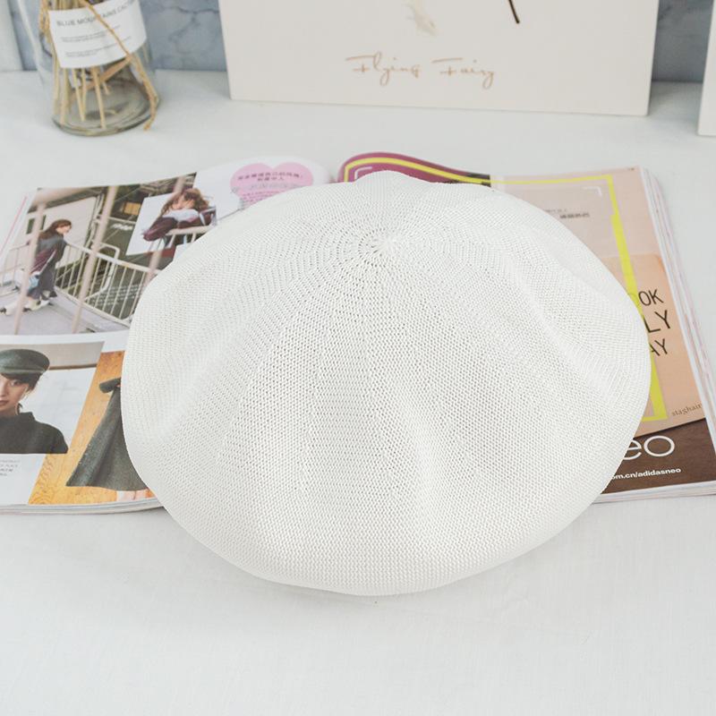 Delicate And Breathable Japanese Retro Thin Cotton Yarn Breathable Beret Children'S Spring And Summer Painter Hat Bud Hat