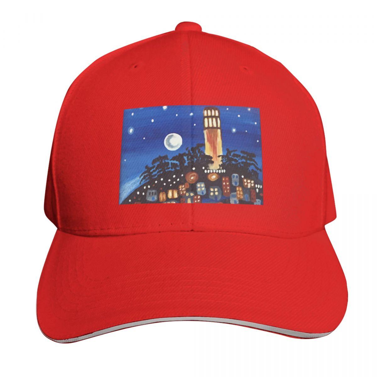 Coit Tower Baseball Cap Luxury Brand tea Hat fishing hat Beach Bag Golf Unisex Womens