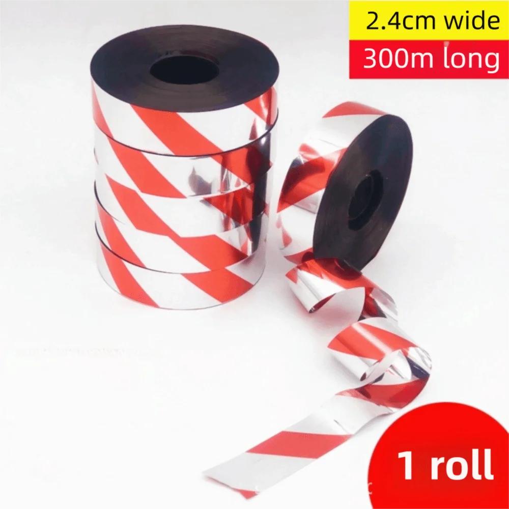 Durable 50M/100M/300M Double-sided Reflective Bird Repellent Ribbon Multipurpose Adhesive-free Anti Bird Tape Flashing Hanging