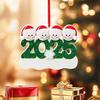Personalized Christmas Ornaments 2025 Custom Family of 2/3/4/5/6 Snowman Ornaments for Xmas Tree Decor